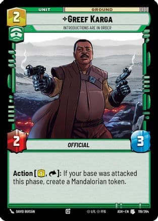 Greef Karga - Introductions are in Order |  (119/264)  [Ashes of the Empire]