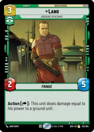 Lang - Arrogant Mercenary |  (123/264)  [Ashes of the Empire]
