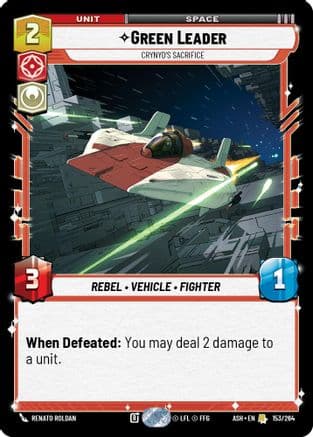 Green Leader - Crynyd's Sacrifice |  (153/264)  [Ashes of the Empire]