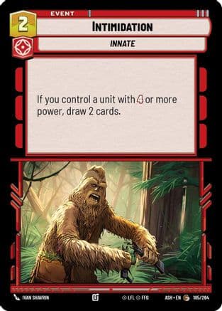 Intimidation |  (185/264)  [Ashes of the Empire]