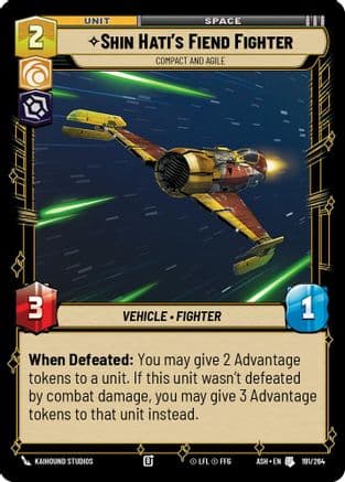 Shin Hati's Fiend Fighter - Compact and Agile |  (191/264)  [Ashes of the Empire]