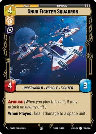 Snub Fighter Squadron |  (194/264)  [Ashes of the Empire]