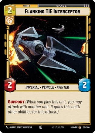 Flanking TIE Interceptor |  (215/264)  [Ashes of the Empire]