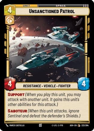 Unsanctioned Patrol |  (222/264)  [Ashes of the Empire]