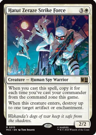 Hatut Zeraze Strike Force (Surge Foil) |  Foil (015) [Commander: Marvel Super Heroes]