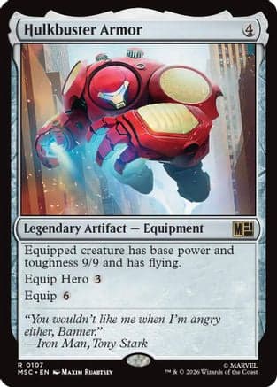 Hulkbuster Armor (Surge Foil) |  Foil (107) [Commander: Marvel Super Heroes]