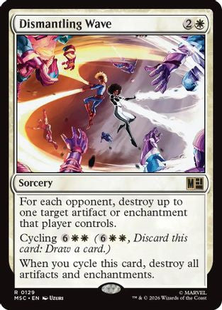 Dismantling Wave (Surge Foil) |  Foil (129) [Commander: Marvel Super Heroes]