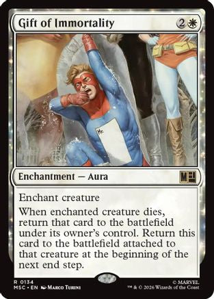 Gift of Immortality (Surge Foil) |  Foil (134) [Commander: Marvel Super Heroes]