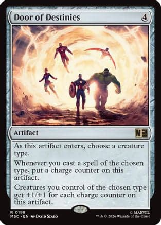 Door of Destinies (Surge Foil) |  Foil (198) [Commander: Marvel Super Heroes]