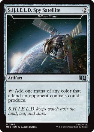 S.H.I.E.L.D. Spy Satellite - Fellwar Stone (Surge Foil) |  Foil (285) [Commander: Marvel Super Heroes]
