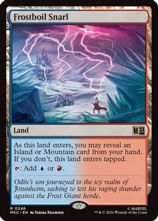 Frostboil Snarl (Surge Foil) |  Foil (246) [Commander: Marvel Super Heroes]