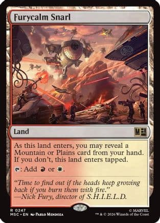 Furycalm Snarl (Surge Foil) |  Foil (247) [Commander: Marvel Super Heroes]