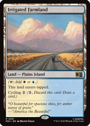 Irrigated Farmland (Surge Foil) |  Foil (251) [Commander: Marvel Super Heroes]