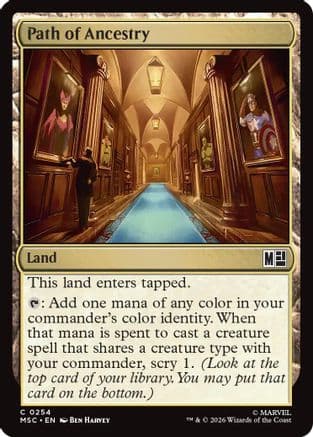 Path of Ancestry (Surge Foil) |  Foil (254) [Commander: Marvel Super Heroes]