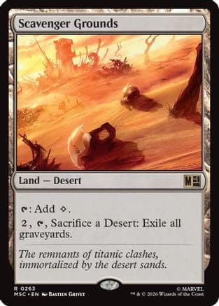 Scavenger Grounds (Surge Foil) |  Foil (263) [Commander: Marvel Super Heroes]
