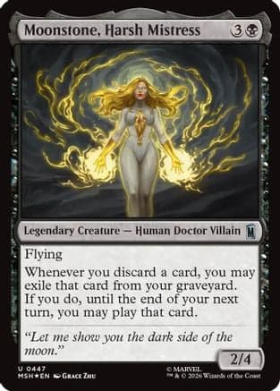 Moonstone, Harsh Mistress (Surge Foil) |  Foil (447) [Marvel Super Heroes]