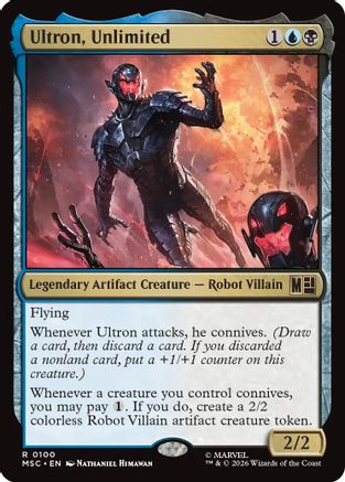 Ultron, Unlimited (Surge Foil) |  Foil (100) [Commander: Marvel Super Heroes]