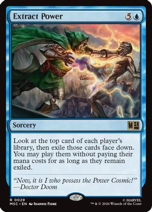 Extract Power (Surge Foil) |  Foil (029) [Commander: Marvel Super Heroes]