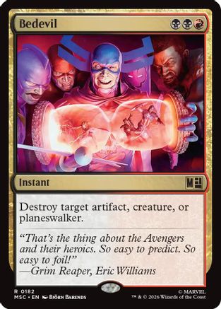 Bedevil (Surge Foil) |  Foil (182) [Commander: Marvel Super Heroes]