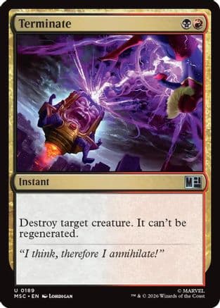 Terminate (Surge Foil) |  Foil (189) [Commander: Marvel Super Heroes]