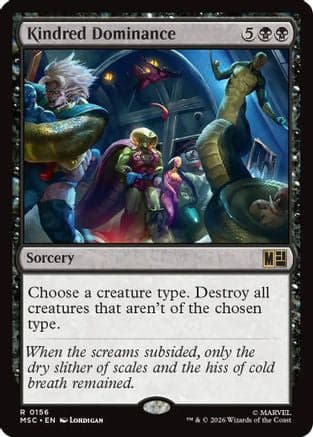 Kindred Dominance (Surge Foil) |  Foil (156) [Commander: Marvel Super Heroes]