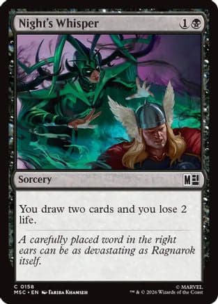 Night's Whisper |  (158) [Commander: Marvel Super Heroes]