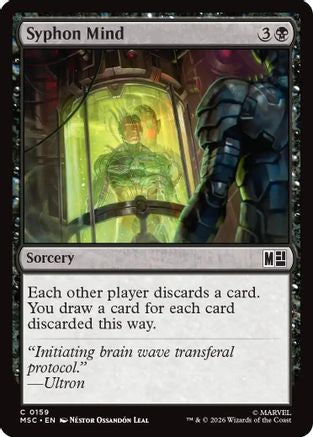 Syphon Mind (Surge Foil) |  Foil (159) [Commander: Marvel Super Heroes]