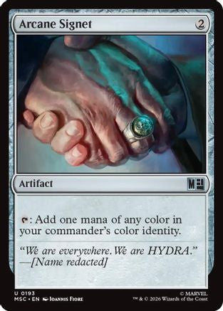 Arcane Signet (0193) (Surge Foil) |  Foil (193) [Commander: Marvel Super Heroes]