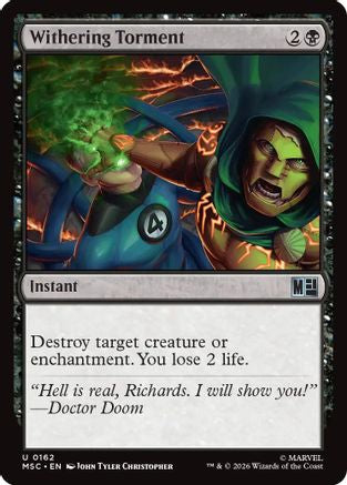 Withering Torment (Surge Foil) |  Foil (162) [Commander: Marvel Super Heroes]