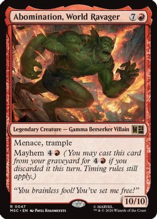 Abomination, World Ravager |  (047) [Commander: Marvel Super Heroes]
