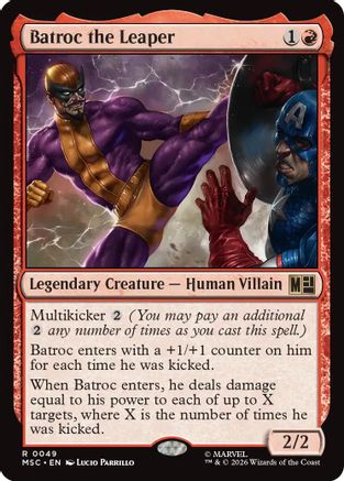 Batroc the Leaper (Surge Foil) |  Foil (049) [Commander: Marvel Super Heroes]