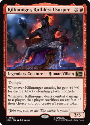 Killmonger, Ruthless Usurper |  (053) [Commander: Marvel Super Heroes]