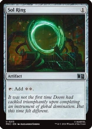 Sol Ring (0213) (Surge Foil) |  Foil (213) [Commander: Marvel Super Heroes]