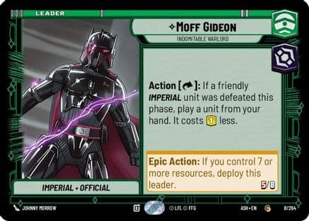 Moff Gideon - Indomitable Warlord |  (8/264)  [Ashes of the Empire]