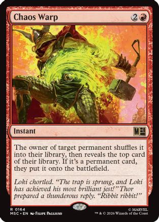 Chaos Warp (Surge Foil) |  Foil (164) [Commander: Marvel Super Heroes]