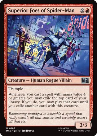 Superior Foes of Spider-Man (Surge Foil) |  Foil (167) [Commander: Marvel Super Heroes]