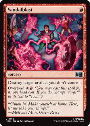 Vandalblast (Surge Foil) |  Foil (168) [Commander: Marvel Super Heroes]