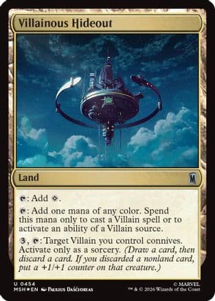 Villainous Hideout (Surge Foil) |  Foil (454) [Marvel Super Heroes]