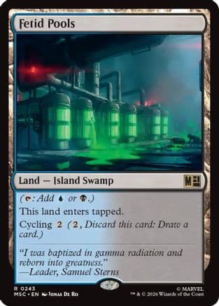Fetid Pools (Surge Foil) |  Foil (243) [Commander: Marvel Super Heroes]