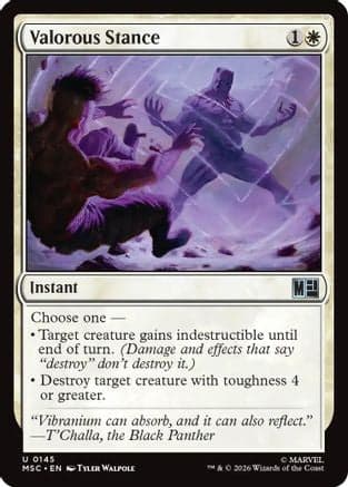 Valorous Stance |  (145) [Commander: Marvel Super Heroes]
