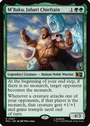 M'Baku, Jabari Chieftain |  (067) [Commander: Marvel Super Heroes]