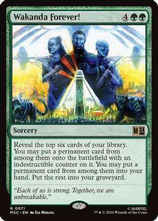 Wakanda Forever! |  (071) [Commander: Marvel Super Heroes]