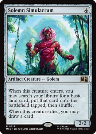 Solemn Simulacrum |  (215) [Commander: Marvel Super Heroes]