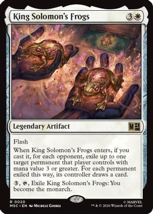 King Solomon's Frogs (Surge Foil) |  Foil (020) [Commander: Marvel Super Heroes]