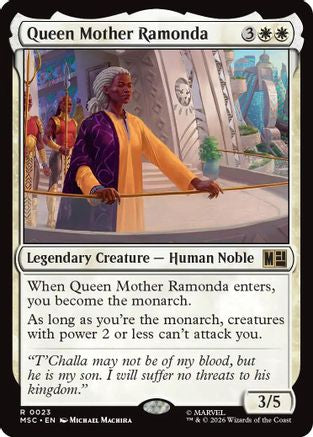 Queen Mother Ramonda (Surge Foil) |  Foil (023) [Commander: Marvel Super Heroes]
