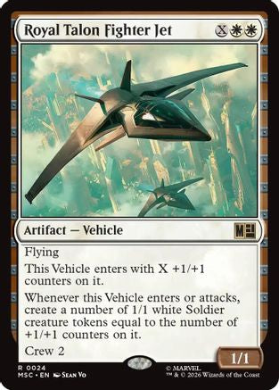 Royal Talon Fighter Jet (Surge Foil) |  Foil (024) [Commander: Marvel Super Heroes]