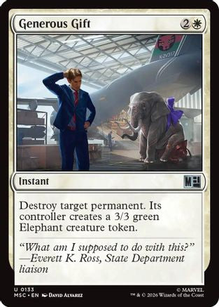 Generous Gift (Surge Foil) |  Foil (133) [Commander: Marvel Super Heroes]