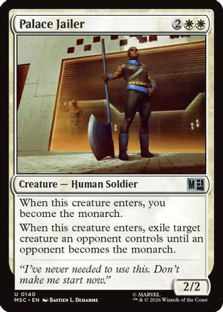 Palace Jailer (Surge Foil) |  Foil (140) [Commander: Marvel Super Heroes]
