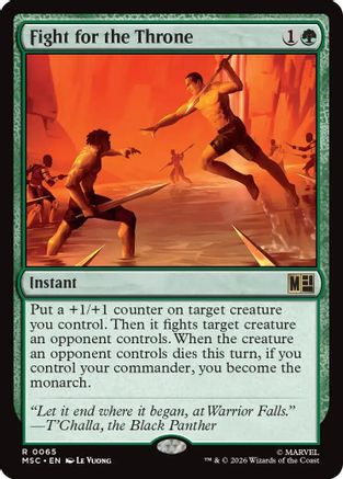 Fight for the Throne (Surge Foil) |  Foil (065) [Commander: Marvel Super Heroes]
