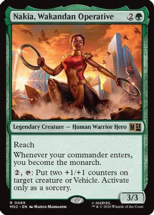 Nakia, Wakandan Operative (Surge Foil) |  Foil (069) [Commander: Marvel Super Heroes]